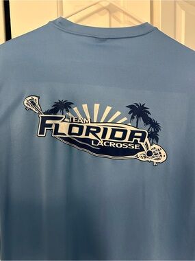 Team Florida Lacrosse Performance Shirt - Light Blue